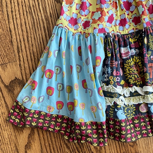 Matilda Jane Character Counts multi-pattern skirt, size 8. Like new condition - Picture 5 of 16